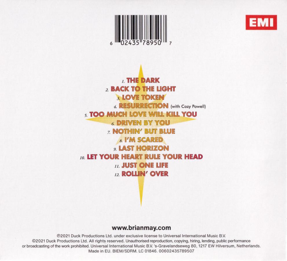 UK 2021 single CD back sleeve