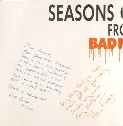 Bad News 'Cashing In On Christmas' UK 7" Christmas Card inner