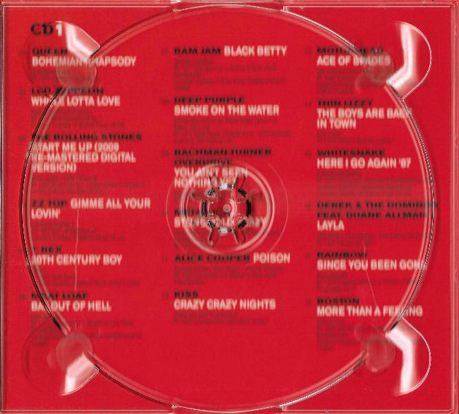 Various Artists 'Air Guitar Anthems' UK CD inner sleeve