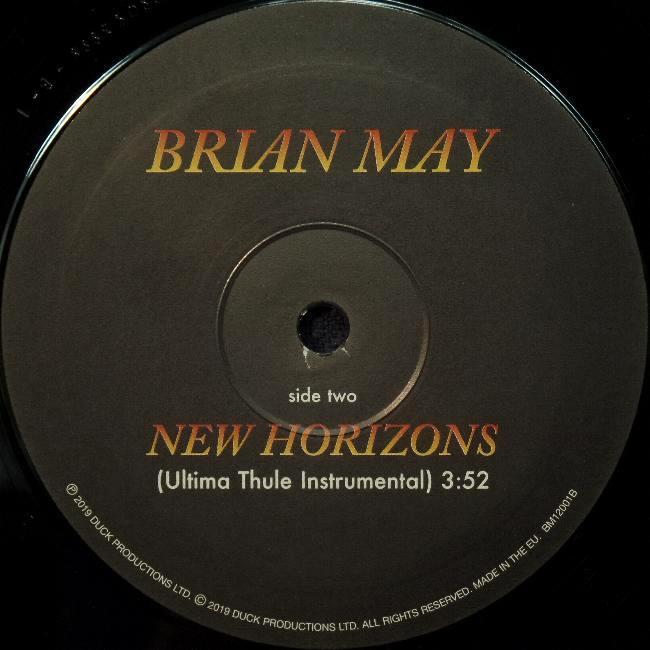 Brian May 'New Horizons' UK 12" label