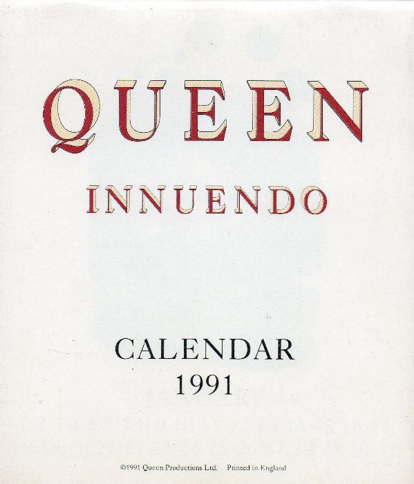 1991 Promo Calendar