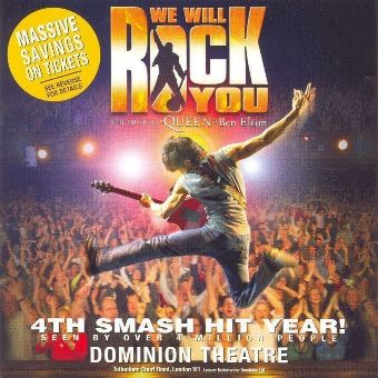 'We Will Rock You' flyer front