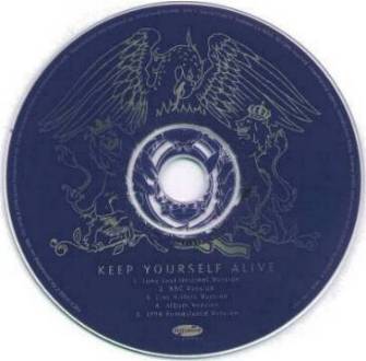 Queen 'Keep Yourself Alive' US promo CD disc