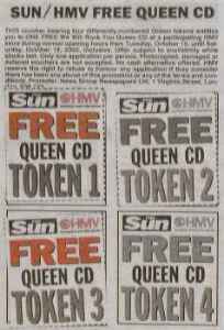 'The Sun' newspaper voucher