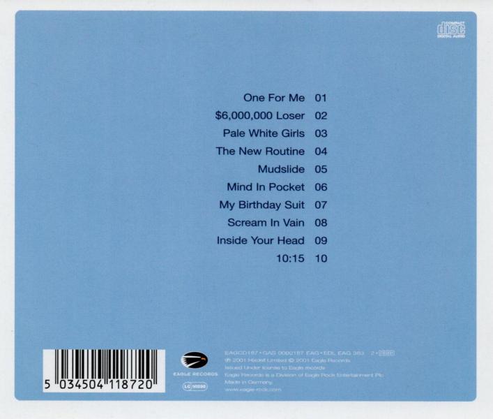 Bob Geldof 'Sex, Age & Death' UK CD back sleeve