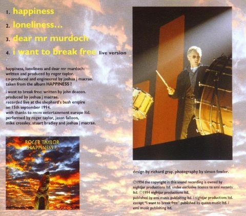 UK CD back sleeve